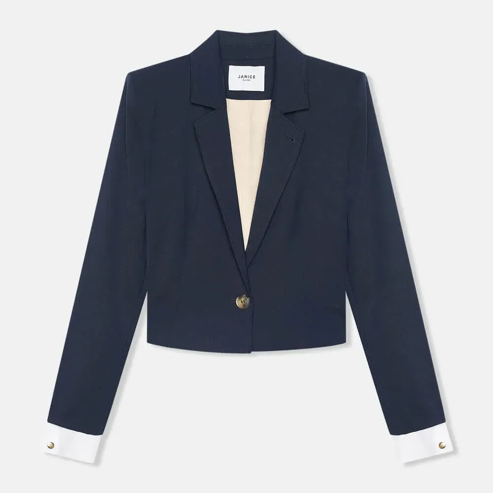 Blazer Dames Kort Blauw Stan