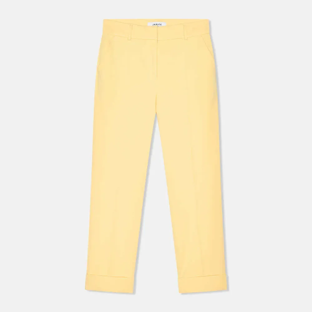 Broek Dames Steekzakken Sean Geel