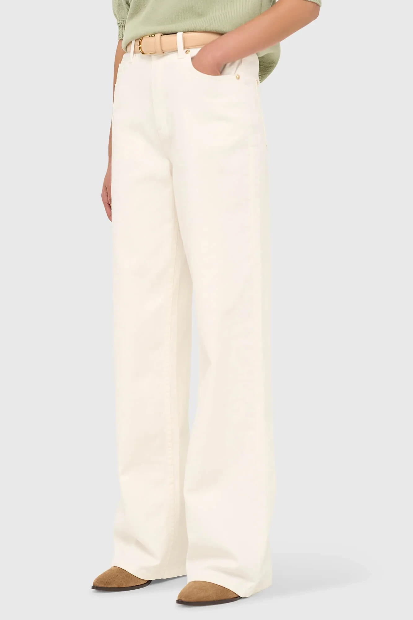 Jeans Dames Rechte Pijp High Rise Jason Off White 264