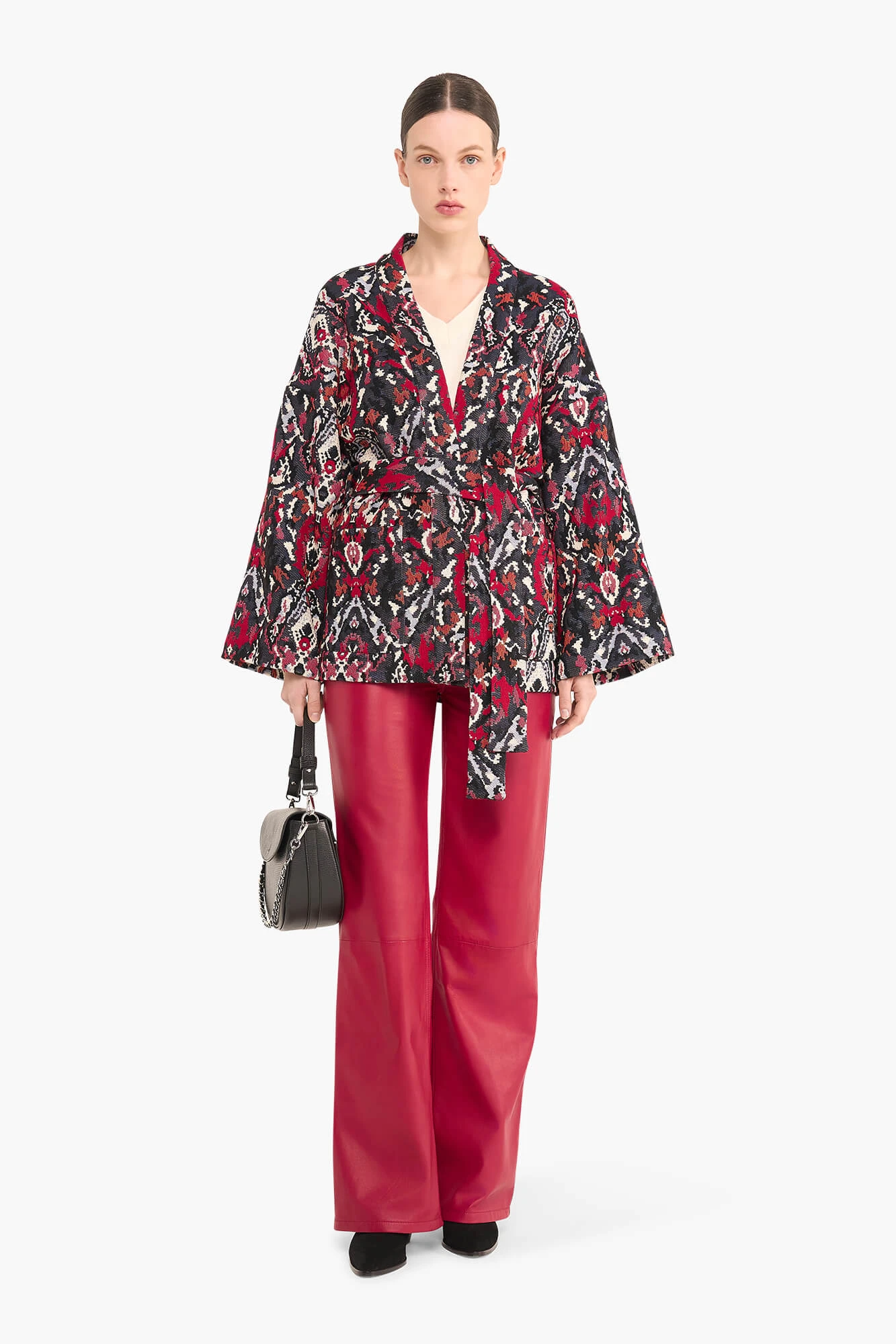 Kimono Dames Jacquard Preston Aztec