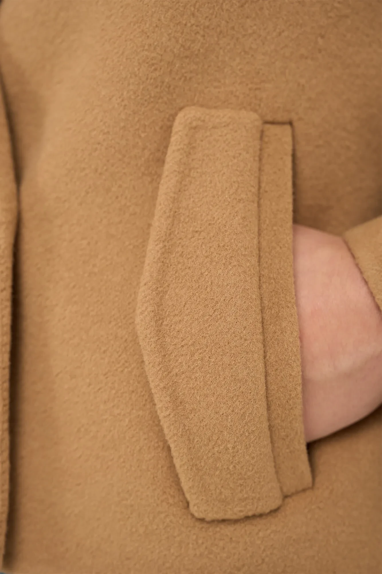 Korte Cashmere Jas Trenchcoat Double Face Floyd Camel