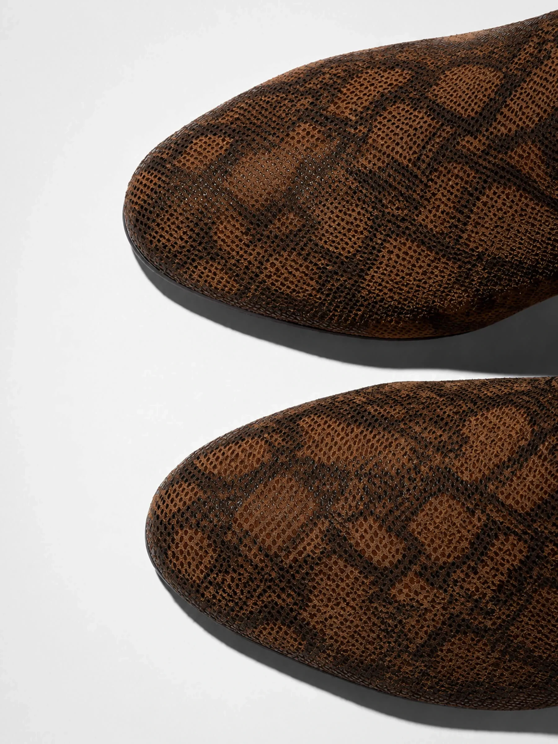 Laars Dames Hoog Leer Roman Slangenprint