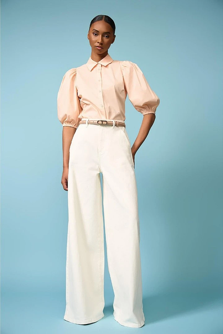 Katoenen Blouse Dames Lars Peach