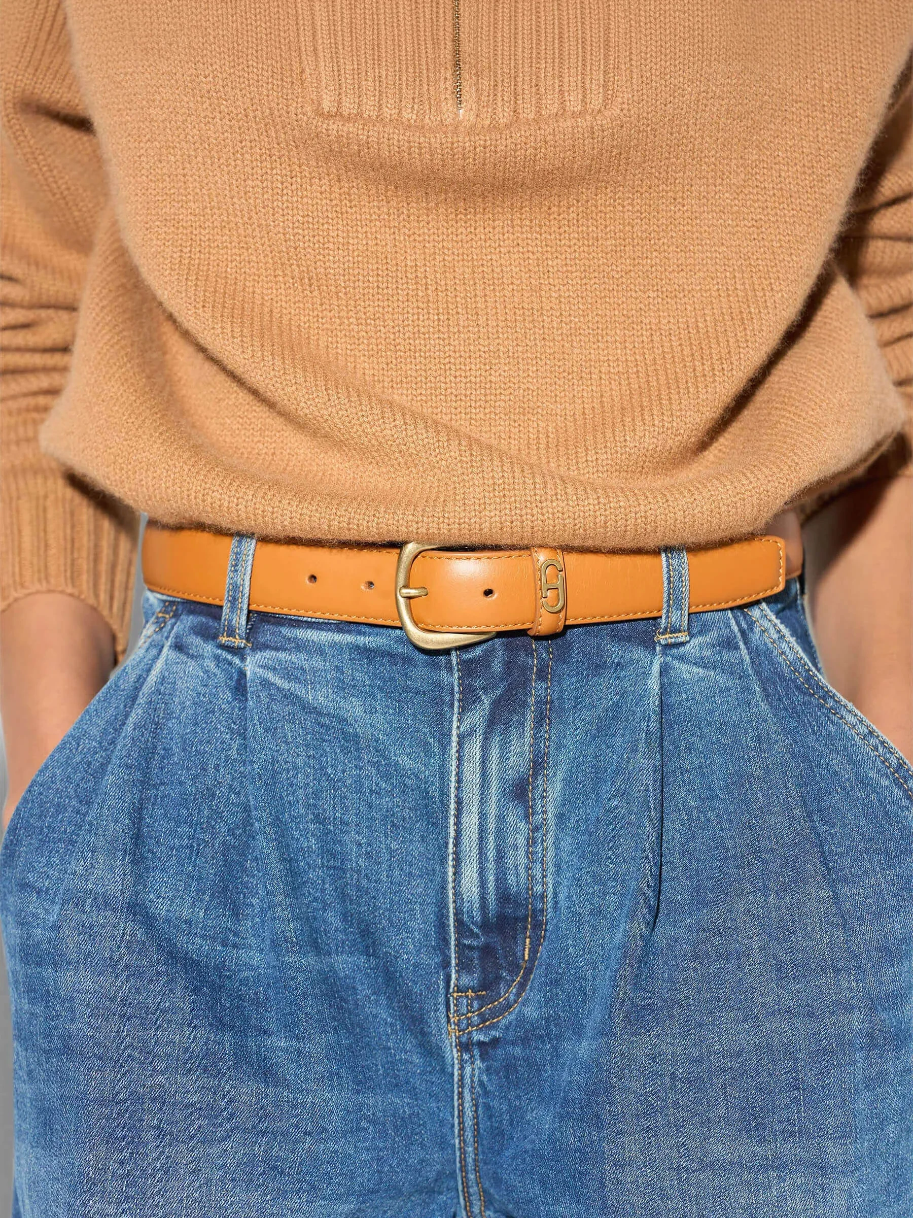 Riem Leer Dames Brass Malone Cognac